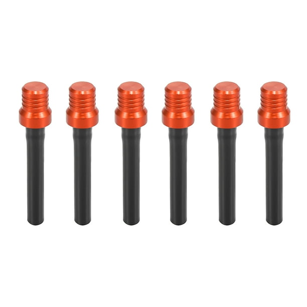6uds ATV Suciedad Bicicleta Universal Gas Combustible Tanque Tapa Aire Ventilación Manguera naranja