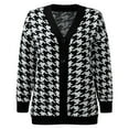 thumbnail image 2 of Vedolay Casual Jackets for Women Casual Puff Long Sleeve Open Front Work Office Fashion Jacket,Black L, 2 of 3