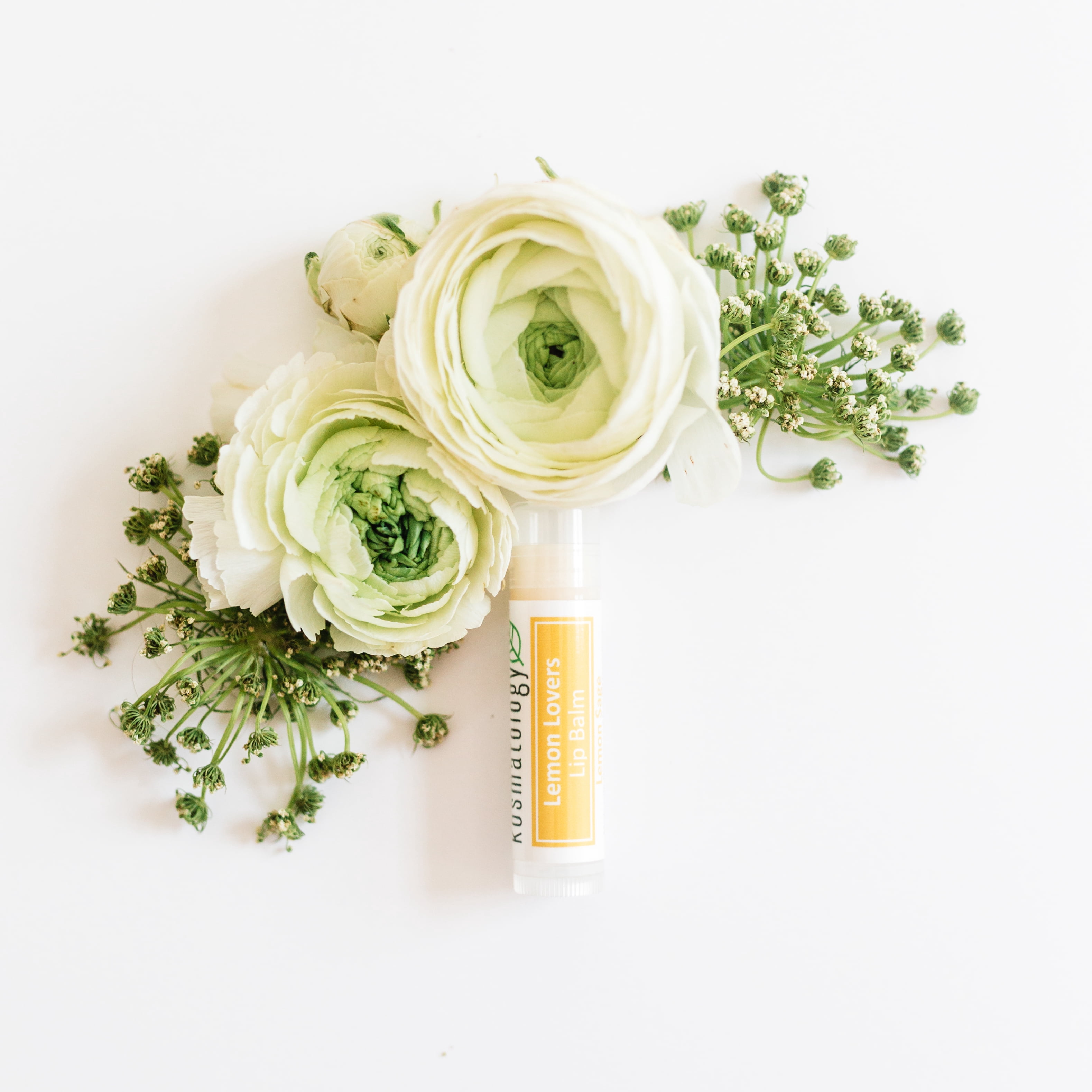 Kosmatology® Organic Lemon Sage Lip Balm - Lemon Lovers 4 Pack | Beeswax Free | Vegan | 100% Natural Moisturizer for Cracked & Dry Lips