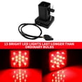 thumbnail image 5 of 2 Inch Trailer Truck Hitch Towing Receiver Cover Smoked Lens 15 LED Brake Light, 5 of 8