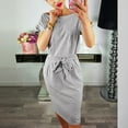 thumbnail image 2 of Summer Dresses for Women 2025, Casual Summer Dresses for Women,Women's Summer Casual Short Sleeve Party Dress with Pocket Flowy Comfortable Ladies Evening Outfit, 2 of 8