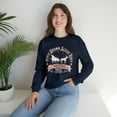 thumbnail image 7 of Adult Womens Horse Drawn Sleigh Rides Crewneck Sweatshirt, Christmas Sleigh, 7 of 7