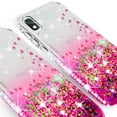 thumbnail image 3 of Compatible for Samsung Galaxy A10e Case, with [Tempered Glass Screen Protector] SOGA Diamond Liquid Quicksand Cover Cute Girl Women Phone Case - Clear/Pink, 3 of 5