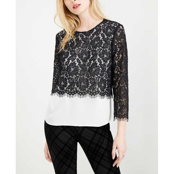 Maison Jules Blouse en Dentelle (Noir, TTP)