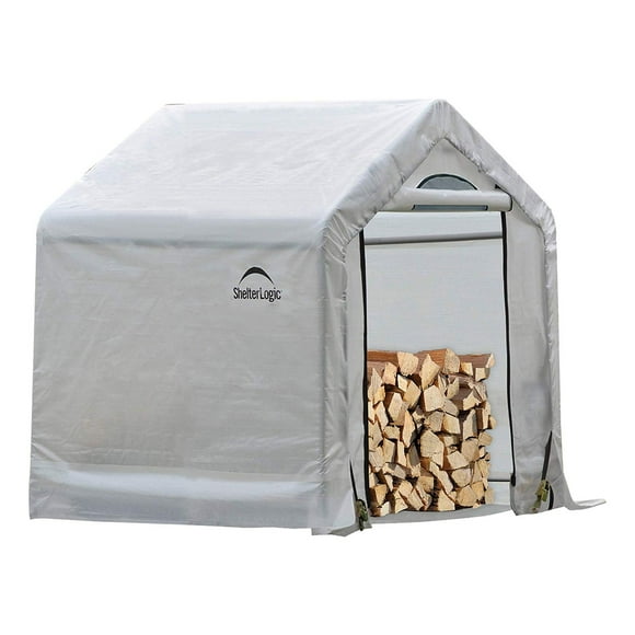 ShelterLogic STL-90395 Steel Frame 5 Foot Firewood Drying and Seasoning Shed