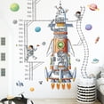 thumbnail image 4 of Vinil Decorativo Cohete Astronauta Regla de Crecimiento Niño Dara Baby Syene VinDe254, 4 of 5