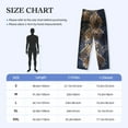 thumbnail image 4 of Picia Watercolor Snake Skin Mens Soft Woven Cotton Elastic Waistband Sleep Pajama Pant Lounge Sleep Pant With Pockets And Drawstring-XX-Large, 4 of 9