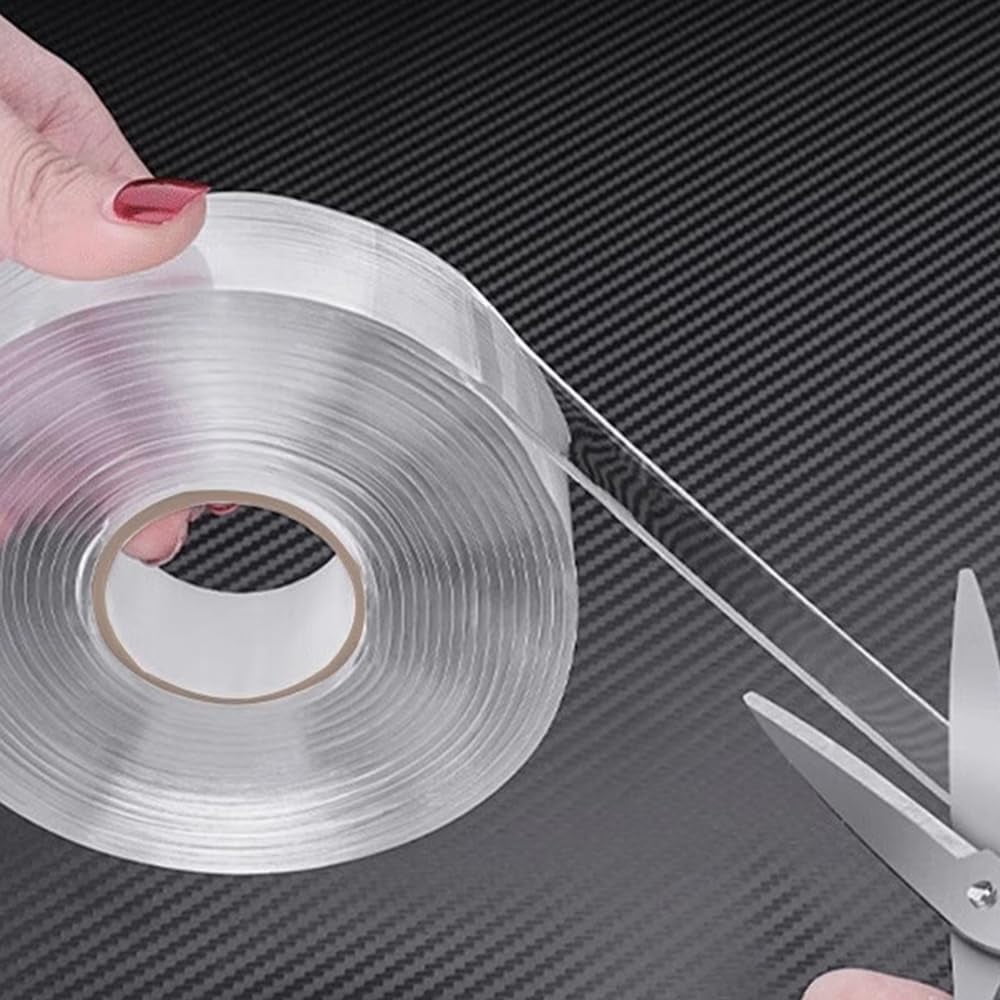 Myinstaseal Anti-Draft Adhesive, Upgrade Extra Large Double Sided Tape, Clear & Tough Nano Tape, Heavy Duty Multipurpose Adhesive Strips, for Wall Deco, Secure Carpet, DIY
