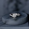 thumbnail image 4 of Rosec Jewels - Lab Created Diamond Bypass Engagement Ring for Women - EF-VS Quality Certified, 14K White Gold, US 12.00, 4 of 9