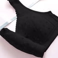 thumbnail image 5 of Daisy Bras for Older Women Front Closure Convenient Everyday Bras Mid Buttons Comfortable No Underwire Gathering Bras, 38, 5 of 6