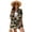 American Flag Camo, variant on Aztec Deer Bear Mountain Geometric Print Women's 2 Piece Summer Vacation Outfits Boho Short Sleeve Open Front Kimono and Elastic Waist Shorts Set for Ladies, L