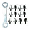 thumbnail image 3 of 12 x Clavos para zapatos de fútbol Tacos de fútbol M5 Tacos de rugby Clavos universales para atletismo Gris con llave, 3 of 8