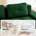 thumbnail image 6 of DEALTOPS Oversized Corduroy Loveseat, Sponge Filler Deep Seat 2-Seater Sofa for Living Room, No Assembly Needed, Green, 6 of 9