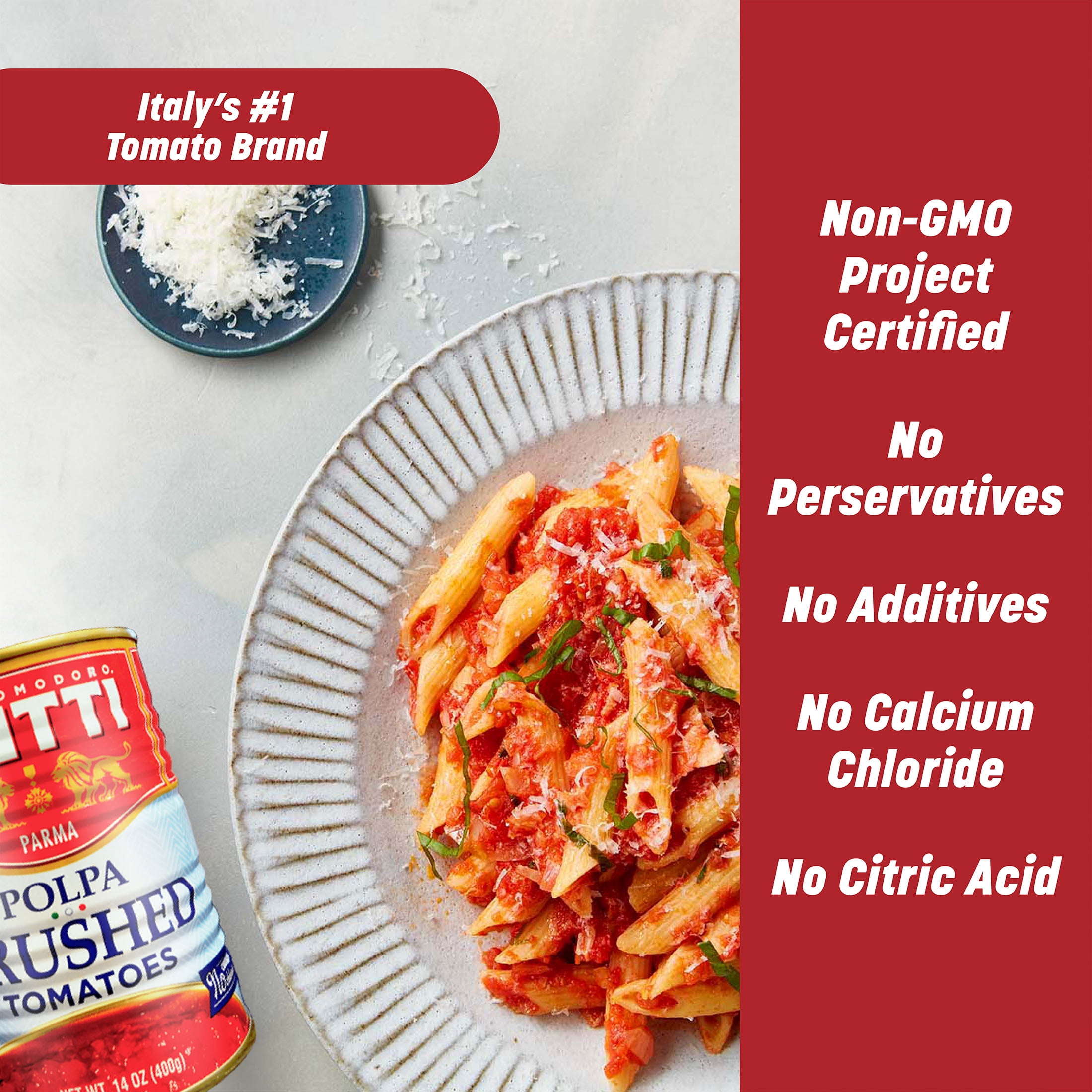 Mutti 100% Italian Crushed Tomatoes (Polpa), 14 oz, 12 Pack, Italy’s #1 Brand of Tomatoes, No Additives or Preservatives