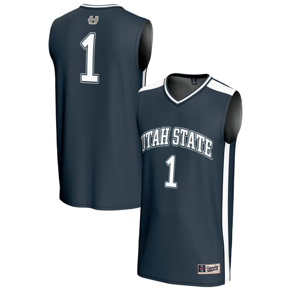 Youth GameDay Greats #1 Navy Utah State Aggies Lightweight Basketball Fashion Jersey