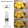 thumbnail image 5 of 20 Uds G4 halógeno, 20w 12v luz halógena bombilla de lámpara transparente de 2 pines, iluminación de cocina compatible, luces de señal, tr, 5 of 5