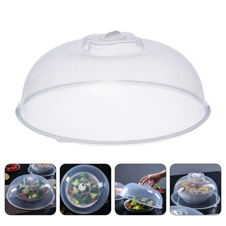 1pc Transparent Splash Proof Food Cover, Oil And Splash Proof Microwave  Oven Heating Special Cover
