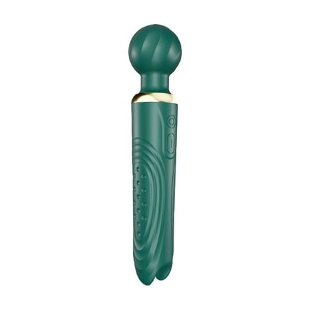 Powerful personal stick massager, 10 frequency modes of quiet handheld electric massage stick, quiet waterproof USB charging wireless massage stick accessories