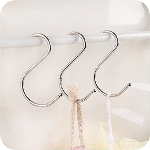 20-Pack Round S Shaped Metal, Hooks Hangers for Kitchen, Bathroom, Bedroom  and Office