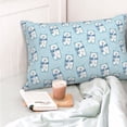 thumbnail image 4 of Kdxio Cotton Pillow Cases 16"x24" Pillowcases,Soft and Breathable Bedroom Pillow Cases-blue Scarf Bear-No Pillow Core, 4 of 5