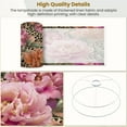 thumbnail image 4 of Lampshades 2 Pack Vintage Floral Peony Leopard Print 13"x13"x10" Light Shade for Table Lamps Floor Lamps Drum Lamp Shades Lampshade Replacement Easy Assembly, 4 of 8