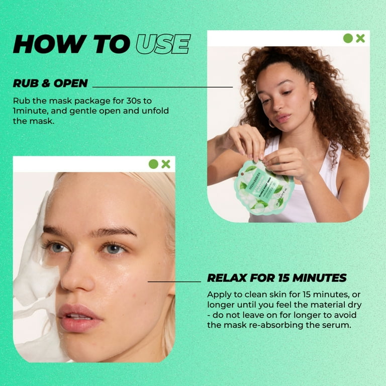 Vitamore Gel Face Mask トライアルセット Vitamasques Oxygenating Matcha Green Tea Face Mask for All Skin
