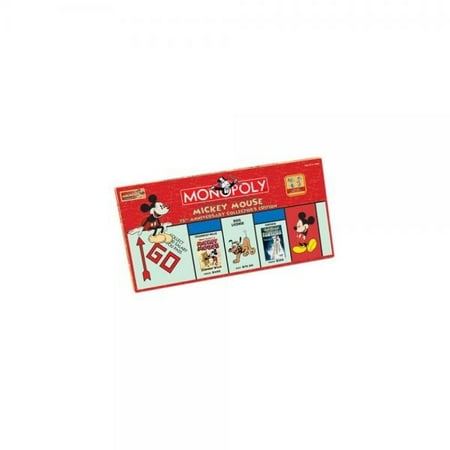 Anniversary Collectors Edition Monopoly - Mickey Mouse Monopoly - 75th Anniversary Collectors Edition