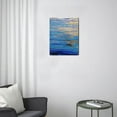 thumbnail image 3 of Bathroom Décor with Coastal View - Modern 12x16inch Abstract Blue Ocean Print with Sunset & Sunrise Wall Art, 3 of 7