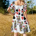 thumbnail image 3 of ALL SUITES & ACESCASINO NIGHTS GAMBLING CARDS Sleeveless Dress summer women's suit women's summer dresses 2024, 3 of 6