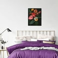 thumbnail image 4 of CozyNet Dynamic Floral Composition With Tropical Anthurium, Monstera, And Hibiscus Wall Art Prints With Frame Canvas Perfect for Living Room & Bedroom, Ready to Hang, Wall Decor 12"x16"in, 4 of 4