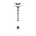 thumbnail image 5 of HeartsAndYou 2ct Emerald Cut Moissanite Halo Engagement Ring for Women 18k White Gold over Silver Round Accents, 5 of 5