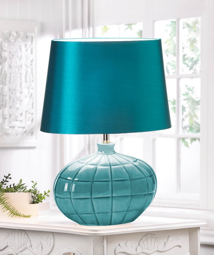 teal bedside lamp