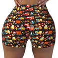 thumbnail image 2 of Fotbe Construction Truck Shorts Sin Costuras – Shorts Deportivos de Cintura Alta para Mujer, Elásticos para Gimnasio, Yoga, Running o Ciclismo-X-Large, 2 of 8