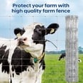 thumbnail image 3 of Memoryfield 5.9ft x 164ft Galvanized Cattle Fence, Heavy Duty Livestock Wire Fence for Cattle, Sheep, Pig & Deer, Rust-Resistant Farm & Garden Fence, 3 of 7