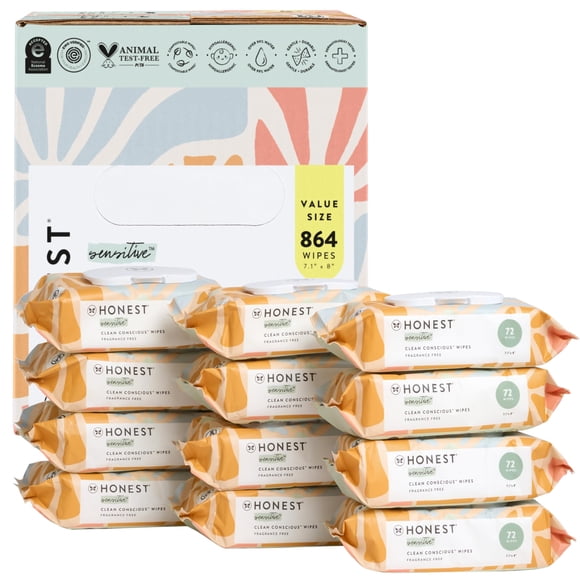 Toallitas húmedas para bebés The Honest Company Clean Conscious sin perfume 864