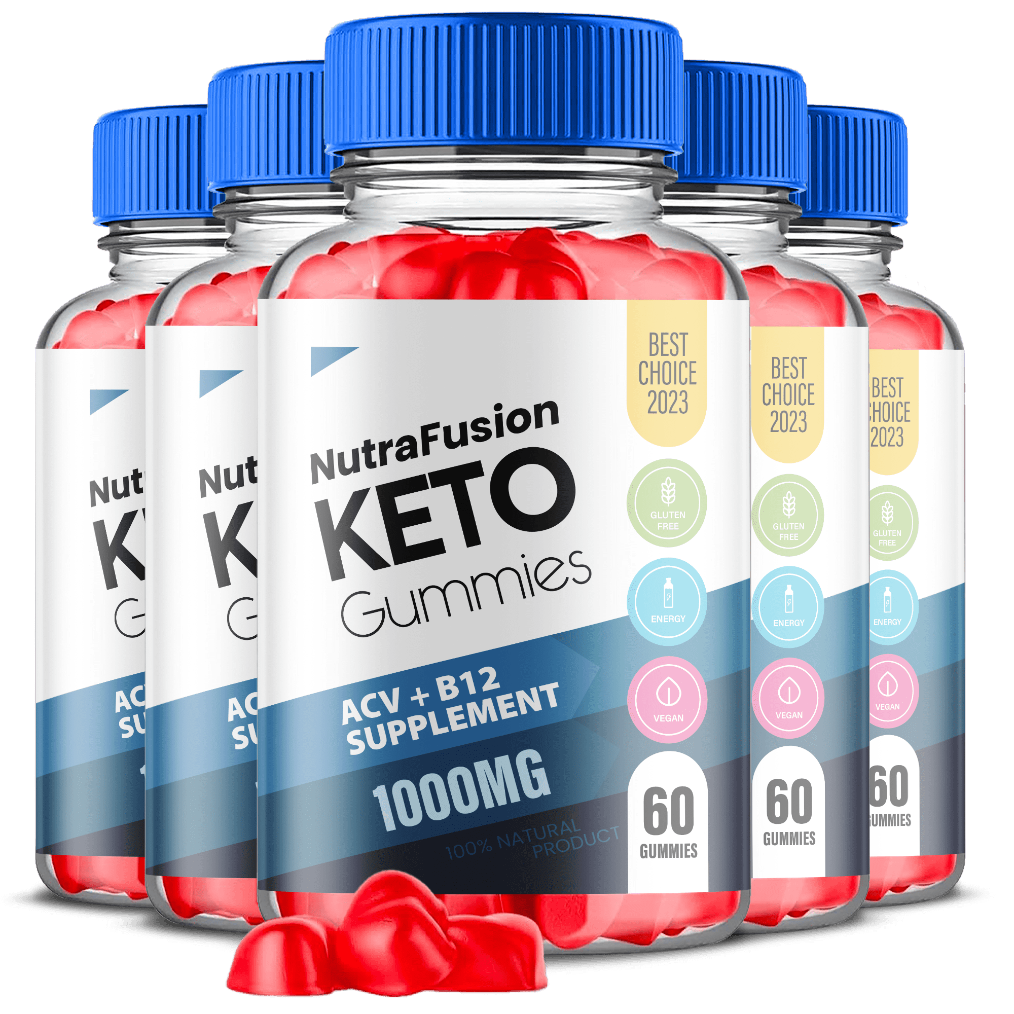 (5 Pack) Nutra Fusion Keto ACV Gummies - Apple Cider Vinegar Supplement for Weight Loss - Energy & Focus Boosting Dietary Supplements for Weight Management & Metabolism - Fat Burn - 300 Gummies