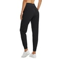 thumbnail image 2 of BALEAF Women's Joggers 28'' Lightweight Hiking Pants High Waist 5 Zipper Pockets Quick Dry Travel Athletic UPF50+ Black XL, 2 of 7
