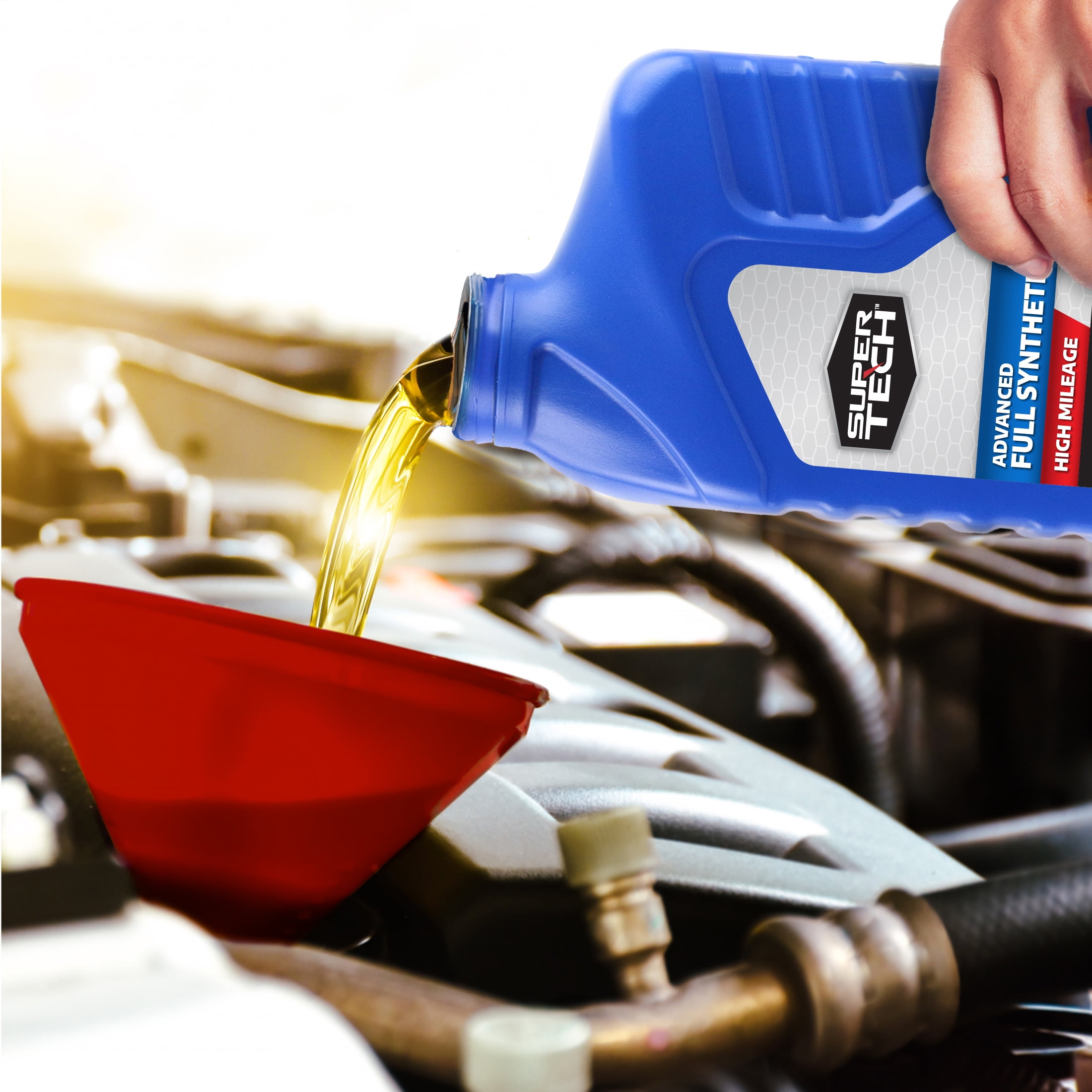 Super Tech Advanced High Mileage Full Synthetic SAE 5W-30 Motor Oil, 1 Quart