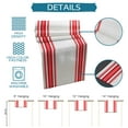 thumbnail image 7 of Hokiten Table Runners 72 Inches Long Dress Scarves, Red Striped Farmhouse Kitchen/Dining Table Runner, Coffee Tablerunners, Modern White Striped Abstract Art Aesthetics 18x72 Inch, 7 of 7