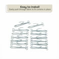 thumbnail image 4 of Achim Fantasia Slip In Drapery Hooks 3" Long, 1" Heading, 14 Hooks, 4 of 5