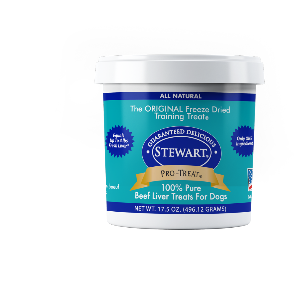 Stewart ProTreat Freeze Dried Beef Liver 17.5 oz. Tub