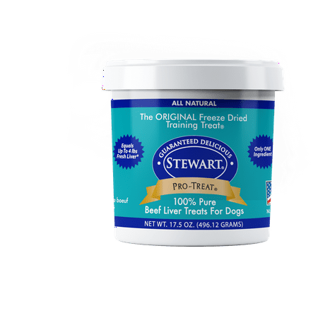 Stewart Pro-Treat Freeze Dried Beef Liver 17.5 oz. Tub
