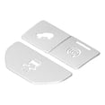 thumbnail image 3 of Contrôle Intérieur 3Pcs Bouton d'Arrêt du Moteur Autocollant Garniture Console Housse pour Land Rover / Range Rover Evoque 2014-2015, 3 of 8