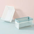 thumbnail image 4 of 1Pcs Plastic Tabletop Storage Basket,Openwork Rectangular Box Storage Basket with Handles for Drawer Organizer,Food Storage,Snacks,Home Organization, 4 of 9