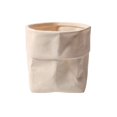thumbnail image 1 of Maceta de cerámica de escritorio con forma de bolsa de papel for balcón, sala de estar y dormitorio., 1 of 7