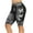 Black, variant on Jsaierl Women's Denim Print Fake Jeans Leggings Butterfly Print Bermuda Short Plus Size Capri Stretch Lace Trim Tights Pants