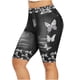 thumbnail image 1 of ICHUANYI Clearance Womens Imitation Denim Printed Leggings Capris High Waisted Elastic Pencil Sports Yoga Pants(Black, XXL) ICHUANYI WER2023080906255, 1 of 5