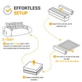 thumbnail image 3 of Human Dog Bed, Lazy Sofa Couch, 78.7" Multi-Functional Foldable Sofa Bed, 3-in-1 Teddy Fabric Foam-Filled Sleeper Sofa Bed for Living Room, Guest Bed, Playroom (Black), 3 of 12