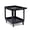 Black - Small, variant on Heavy Duty Utility Cart – 2-Shelf Rolling Organizer – 550 lbs Capacity – Locking Wheels – Ergonomic Handle – Lipped Shelves – Multipurpose Storage for Warehouse, Garage, Kitchen, Commercial Use