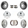 thumbnail image 1 of Transit Auto Front Rear Disc Brake Caliper Coated Rotors Drums Ceramic Pads Kit (8Pc) for Car Volkswagen Jetta with 280mm Diameter Rotor KCG-100414C, 1 of 11